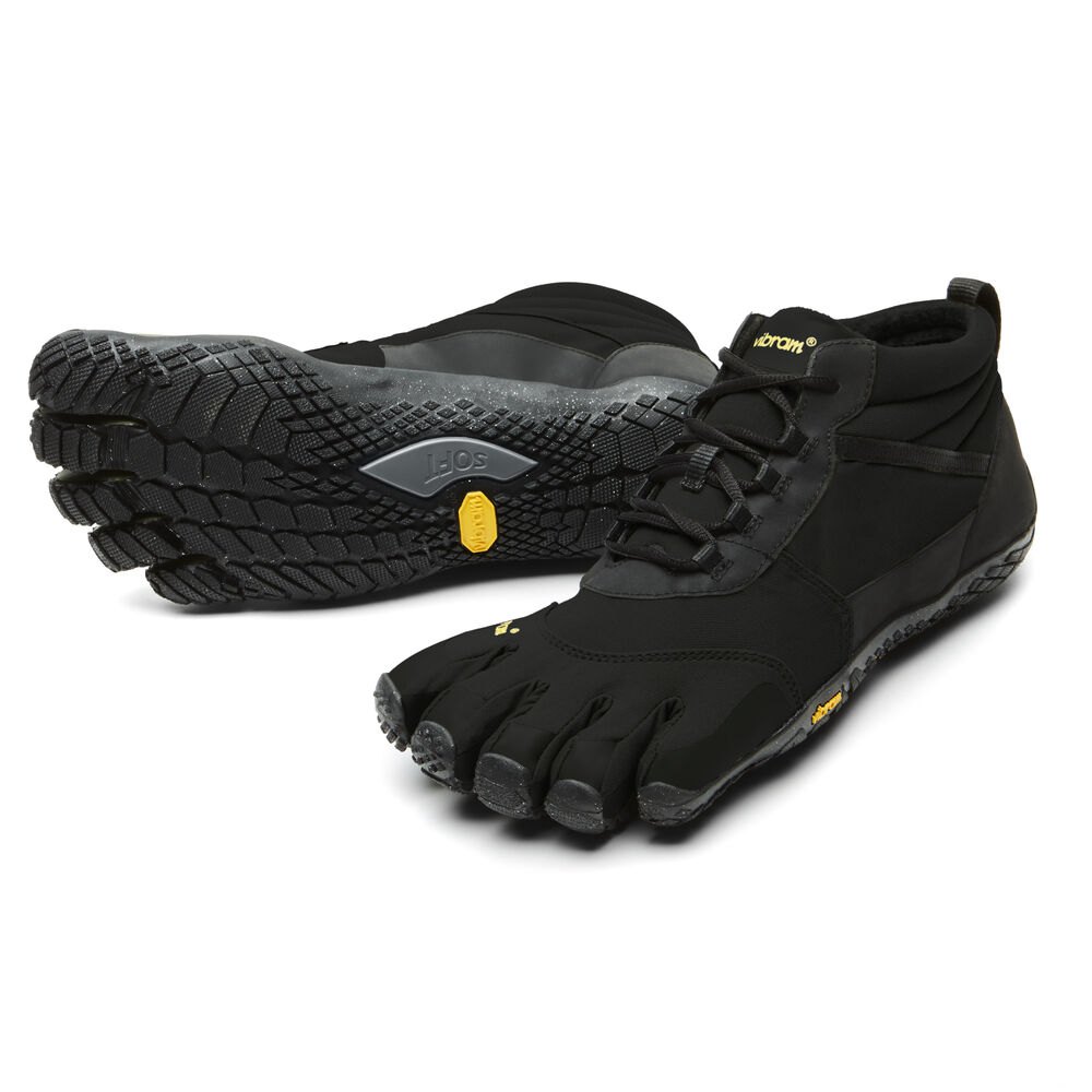 Vibram Five Fingers Mens Barefoot Shoes - Black - V-Trek Insulated - 18546-WMFS